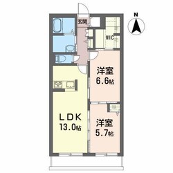 メゾンマスト盛南IIの物件間取画像